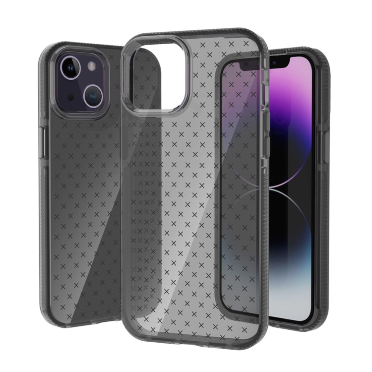 Grid Pattern Transparent TPU Phone Case