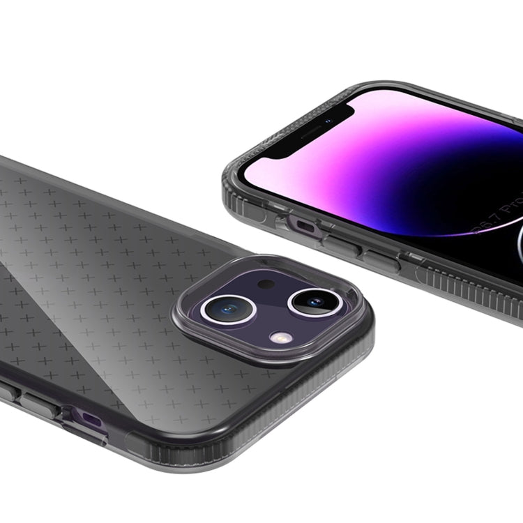 Grid Pattern Transparent TPU Phone Case