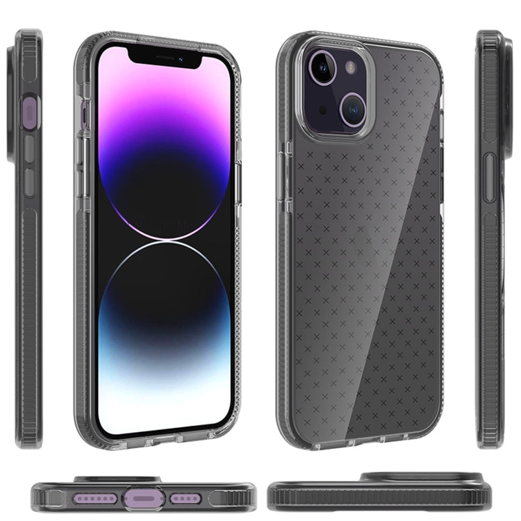 Grid Pattern Transparent TPU Phone Case