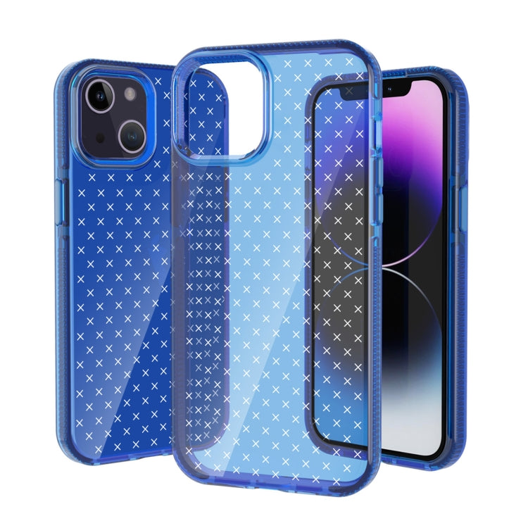 Grid Pattern Transparent TPU Phone Case