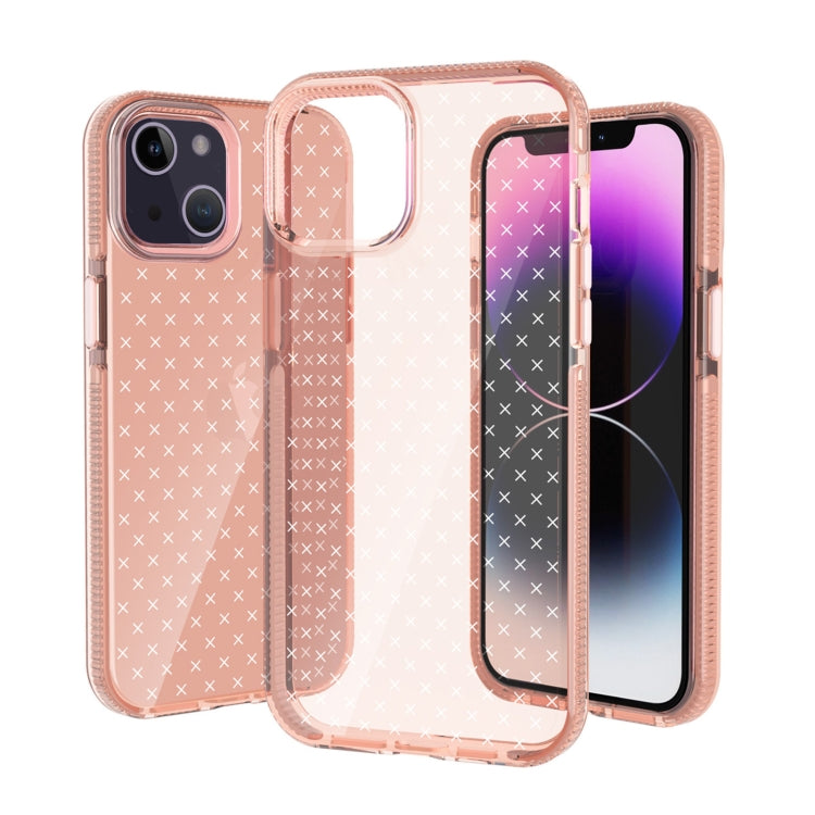 Grid Pattern Transparent TPU Phone Case