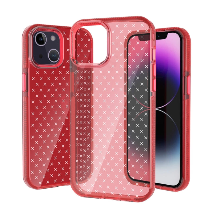 Grid Pattern Transparent TPU Phone Case