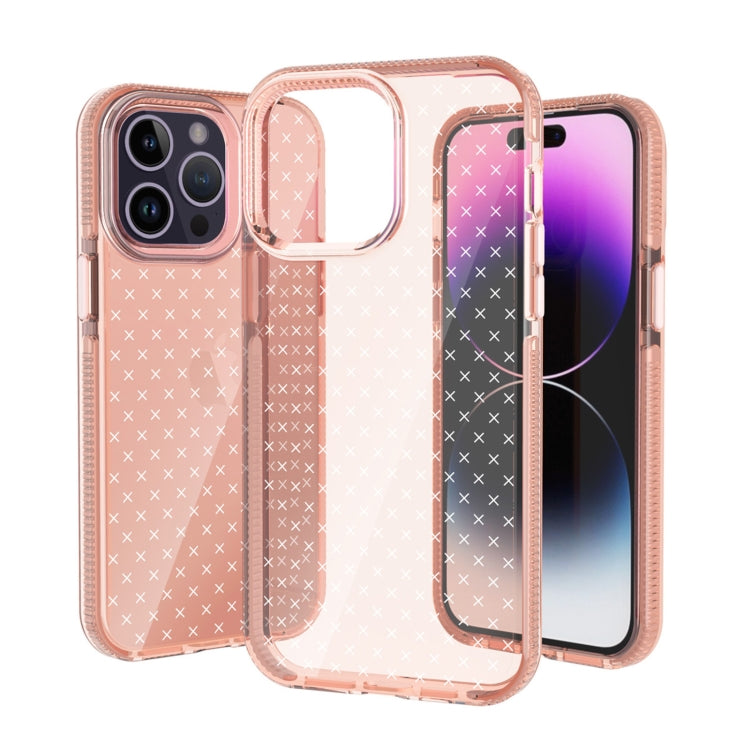 Grid Pattern Transparent TPU Phone Case
