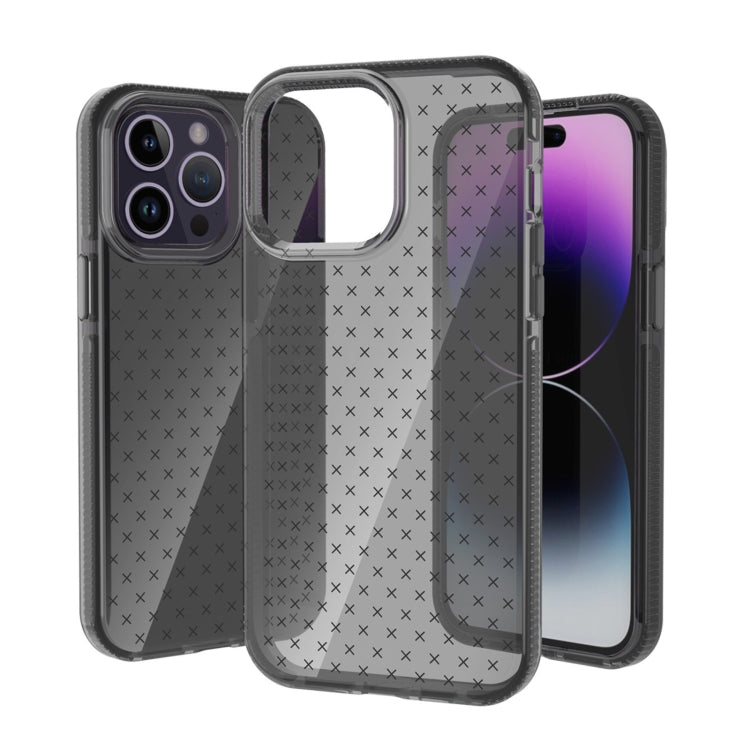 Grid Pattern Transparent TPU Phone Case