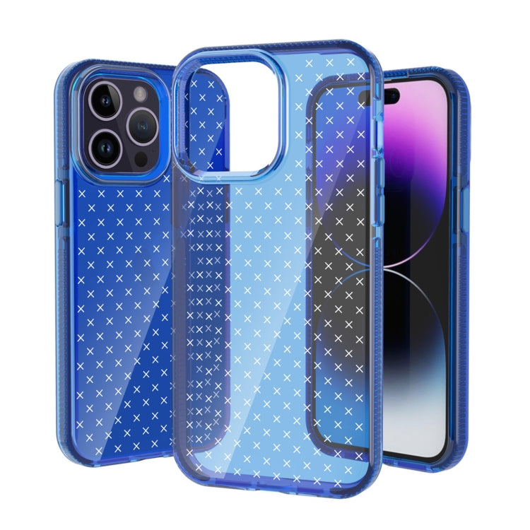 Grid Pattern Transparent TPU Phone Case