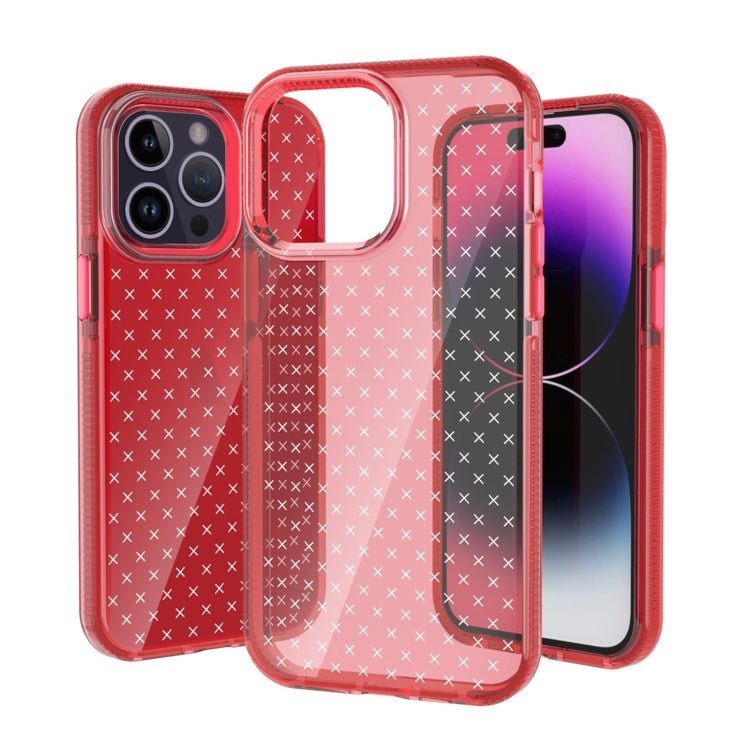 Grid Pattern Transparent TPU Phone Case