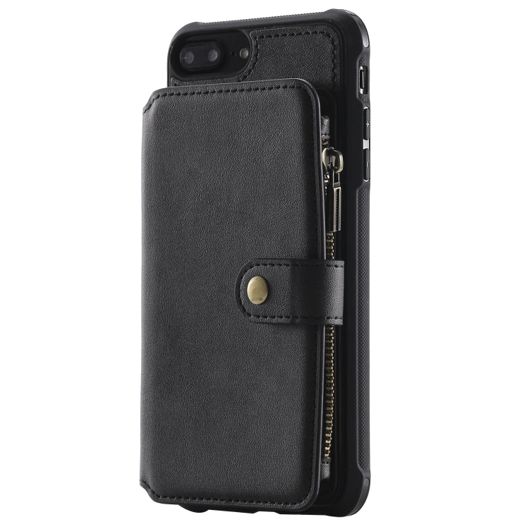Zipper Shockproof Protective Case with Card Slots & Bracket & Photo Holder & Wallet Function, For iPhone 7 Plus / 8 Plus, For iPhone 6, For iPhone XR, For iPhone XS Max