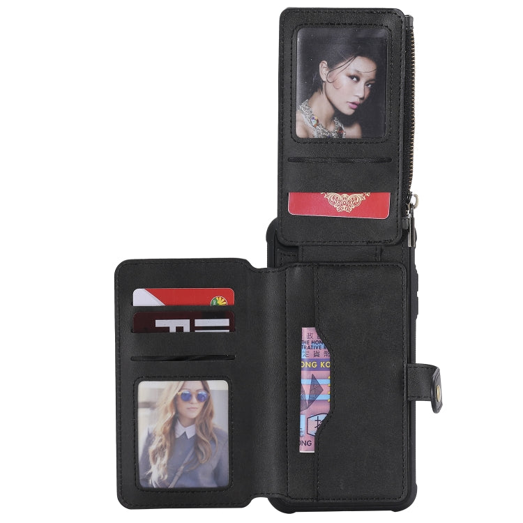 Zipper Shockproof Protective Case with Card Slots & Bracket & Photo Holder & Wallet Function, For iPhone 7 Plus / 8 Plus, For iPhone 6, For iPhone XR, For iPhone XS Max