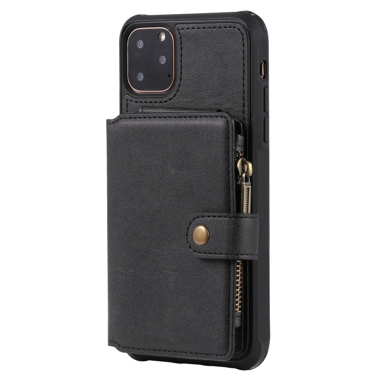 Zipper Shockproof Protective Case with Card Slots & Bracket & Photo Holder & Wallet Function, For iPhone 11 Pro Max, For iPhone 11 Pro, For Galaxy Note 10, For Galaxy Note 10 Plus, For Galaxy Note 8