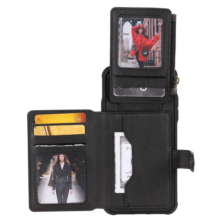 Zipper Shockproof Protective Case with Card Slots & Bracket & Photo Holder & Wallet Function, For iPhone 11 Pro Max, For iPhone 11 Pro, For Galaxy Note 10, For Galaxy Note 10 Plus, For Galaxy Note 8