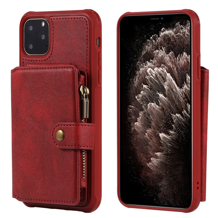 Zipper Shockproof Protective Case with Card Slots & Bracket & Photo Holder & Wallet Function, For iPhone 11 Pro Max, For iPhone 11 Pro, For Galaxy Note 10, For Galaxy Note 10 Plus, For Galaxy Note 8