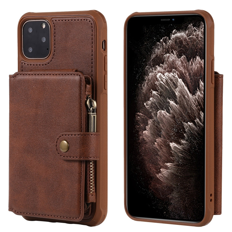 Zipper Shockproof Protective Case with Card Slots & Bracket & Photo Holder & Wallet Function, For iPhone 11 Pro Max, For iPhone 11 Pro, For Galaxy Note 10, For Galaxy Note 10 Plus, For Galaxy Note 8