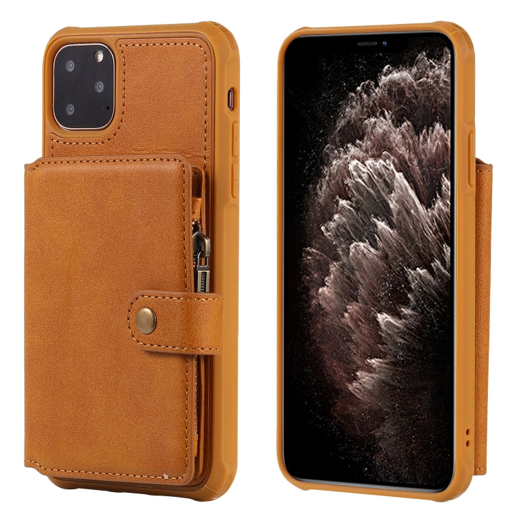 Zipper Shockproof Protective Case with Card Slots & Bracket & Photo Holder & Wallet Function, For iPhone 11 Pro Max, For iPhone 11 Pro, For Galaxy Note 10, For Galaxy Note 10 Plus, For Galaxy Note 8