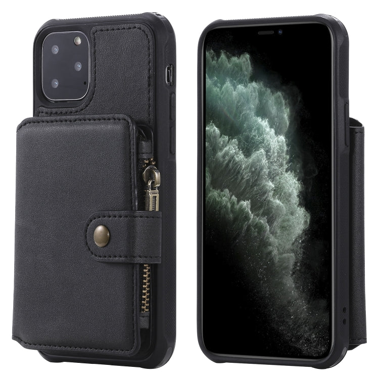 Zipper Shockproof Protective Case with Card Slots & Bracket & Photo Holder & Wallet Function, For iPhone 11 Pro Max, For iPhone 11 Pro, For Galaxy Note 10, For Galaxy Note 10 Plus, For Galaxy Note 8