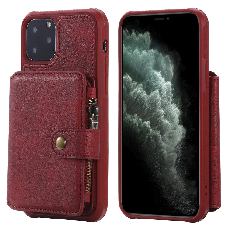 Zipper Shockproof Protective Case with Card Slots & Bracket & Photo Holder & Wallet Function, For iPhone 11 Pro Max, For iPhone 11 Pro, For Galaxy Note 10, For Galaxy Note 10 Plus, For Galaxy Note 8