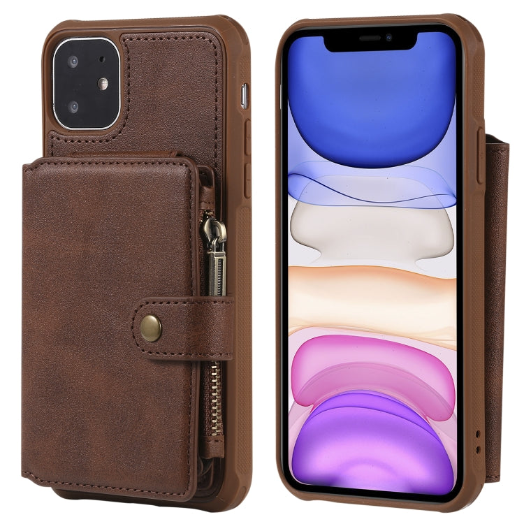 Zipper Shockproof Protective Case with Card Slots & Bracket & Photo Holder & Wallet Function, For iPhone 11 Pro Max, For iPhone 11 Pro, For Galaxy Note 10, For Galaxy Note 10 Plus, For Galaxy Note 8