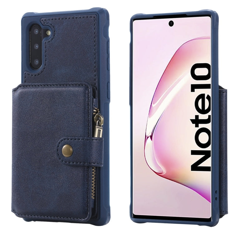 Zipper Shockproof Protective Case with Card Slots & Bracket & Photo Holder & Wallet Function, For iPhone 11 Pro Max, For iPhone 11 Pro, For Galaxy Note 10, For Galaxy Note 10 Plus, For Galaxy Note 8