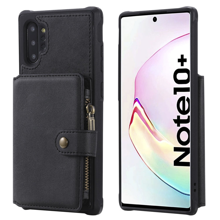 Zipper Shockproof Protective Case with Card Slots & Bracket & Photo Holder & Wallet Function, For iPhone 11 Pro Max, For iPhone 11 Pro, For Galaxy Note 10, For Galaxy Note 10 Plus, For Galaxy Note 8