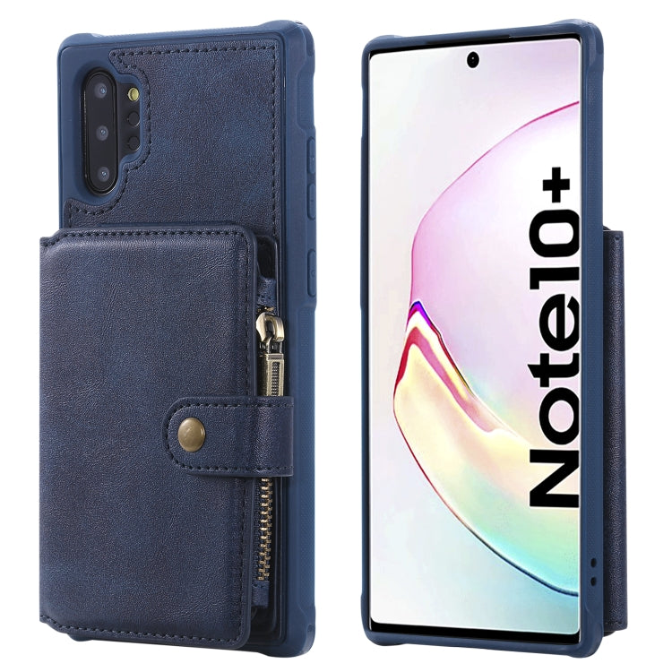 Zipper Shockproof Protective Case with Card Slots & Bracket & Photo Holder & Wallet Function, For iPhone 11 Pro Max, For iPhone 11 Pro, For Galaxy Note 10, For Galaxy Note 10 Plus, For Galaxy Note 8