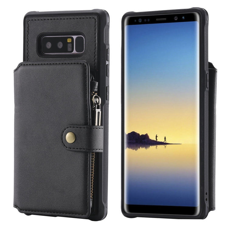 Zipper Shockproof Protective Case with Card Slots & Bracket & Photo Holder & Wallet Function, For iPhone 11 Pro Max, For iPhone 11 Pro, For Galaxy Note 10, For Galaxy Note 10 Plus, For Galaxy Note 8