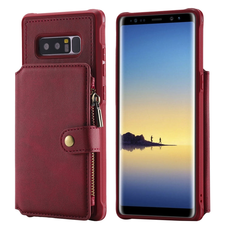 Zipper Shockproof Protective Case with Card Slots & Bracket & Photo Holder & Wallet Function, For iPhone 11 Pro Max, For iPhone 11 Pro, For Galaxy Note 10, For Galaxy Note 10 Plus, For Galaxy Note 8