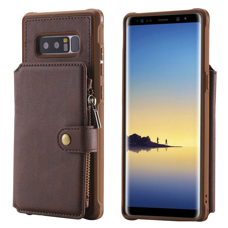 Zipper Shockproof Protective Case with Card Slots & Bracket & Photo Holder & Wallet Function, For iPhone 11 Pro Max, For iPhone 11 Pro, For Galaxy Note 10, For Galaxy Note 10 Plus, For Galaxy Note 8