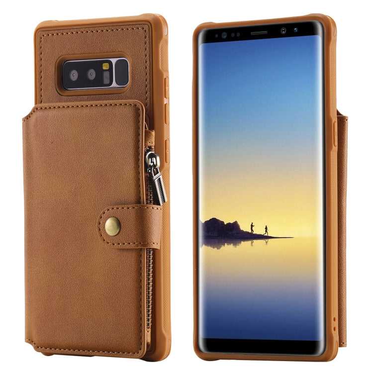 Zipper Shockproof Protective Case with Card Slots & Bracket & Photo Holder & Wallet Function, For iPhone 11 Pro Max, For iPhone 11 Pro, For Galaxy Note 10, For Galaxy Note 10 Plus, For Galaxy Note 8