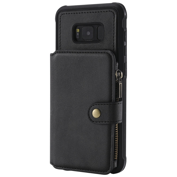 Zipper Shockproof Protective Case with Card Slots & Bracket & Photo Holder & Wallet Function, For Galaxy S8 Plus, For Galaxy S8, For Galaxy S9 Plus, For Galaxy S9