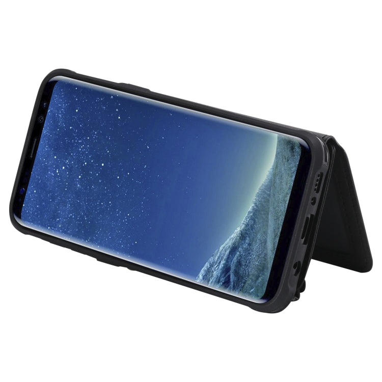 Zipper Shockproof Protective Case with Card Slots & Bracket & Photo Holder & Wallet Function, For Galaxy S8 Plus, For Galaxy S8, For Galaxy S9 Plus, For Galaxy S9