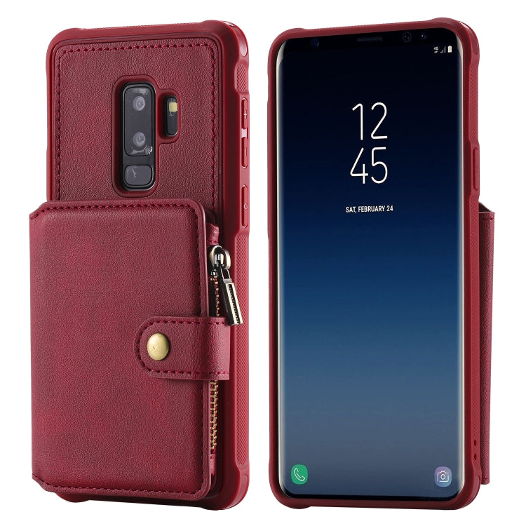 Zipper Shockproof Protective Case with Card Slots & Bracket & Photo Holder & Wallet Function, For Galaxy S8 Plus, For Galaxy S8, For Galaxy S9 Plus, For Galaxy S9
