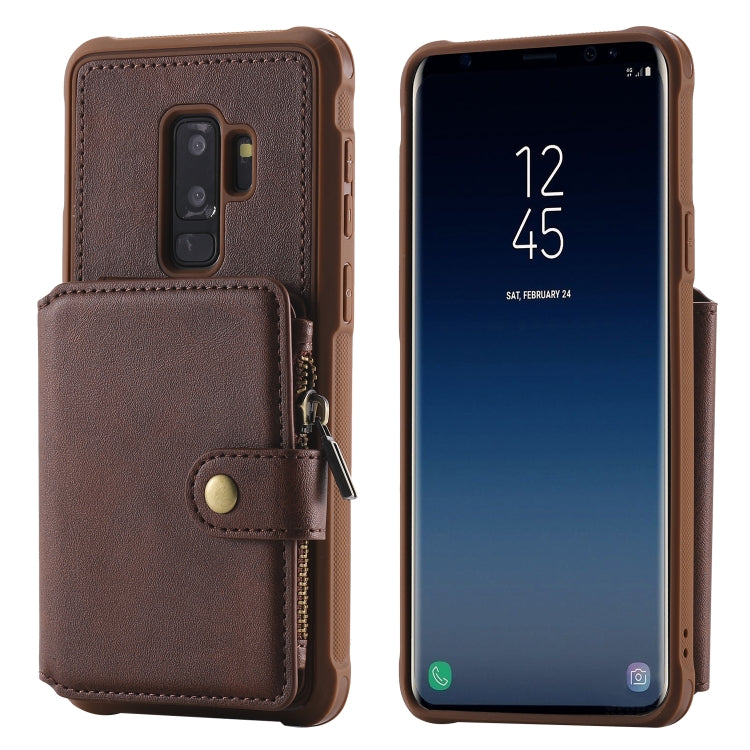 Zipper Shockproof Protective Case with Card Slots & Bracket & Photo Holder & Wallet Function, For Galaxy S8 Plus, For Galaxy S8, For Galaxy S9 Plus, For Galaxy S9