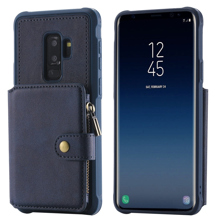 Zipper Shockproof Protective Case with Card Slots & Bracket & Photo Holder & Wallet Function, For Galaxy S8 Plus, For Galaxy S8, For Galaxy S9 Plus, For Galaxy S9
