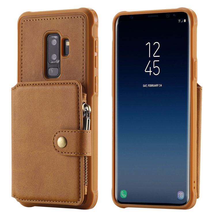 Zipper Shockproof Protective Case with Card Slots & Bracket & Photo Holder & Wallet Function, For Galaxy S8 Plus, For Galaxy S8, For Galaxy S9 Plus, For Galaxy S9