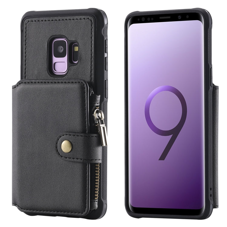 Zipper Shockproof Protective Case with Card Slots & Bracket & Photo Holder & Wallet Function, For Galaxy S8 Plus, For Galaxy S8, For Galaxy S9 Plus, For Galaxy S9
