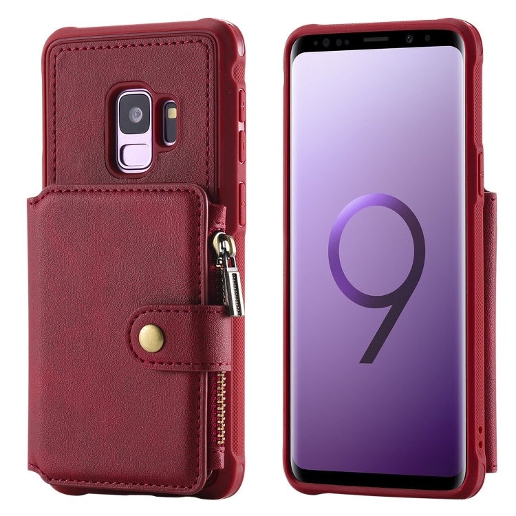 Zipper Shockproof Protective Case with Card Slots & Bracket & Photo Holder & Wallet Function, For Galaxy S8 Plus, For Galaxy S8, For Galaxy S9 Plus, For Galaxy S9