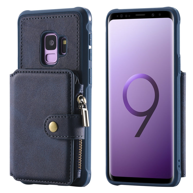 Zipper Shockproof Protective Case with Card Slots & Bracket & Photo Holder & Wallet Function, For Galaxy S8 Plus, For Galaxy S8, For Galaxy S9 Plus, For Galaxy S9
