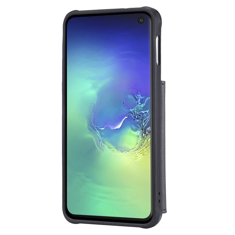 Zipper Shockproof Protective Case with Card Slots & Bracket & Photo Holder & Wallet Function, For Galaxy S10e, For Galaxy S10, For Galaxy S10 5G