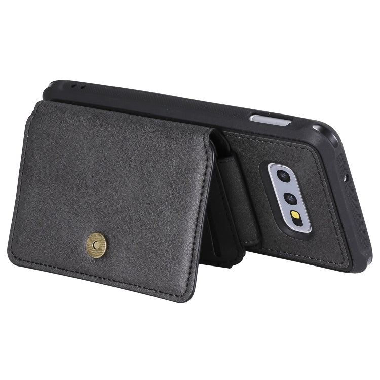 Zipper Shockproof Protective Case with Card Slots & Bracket & Photo Holder & Wallet Function, For Galaxy S10e, For Galaxy S10, For Galaxy S10 5G