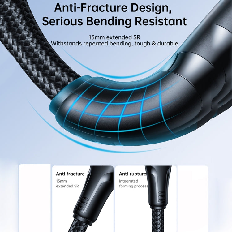 JOYROOM 2.4A USB to 8 Pin Surpass Series Fast Charging Data Cable, 0.25m, 1.2m