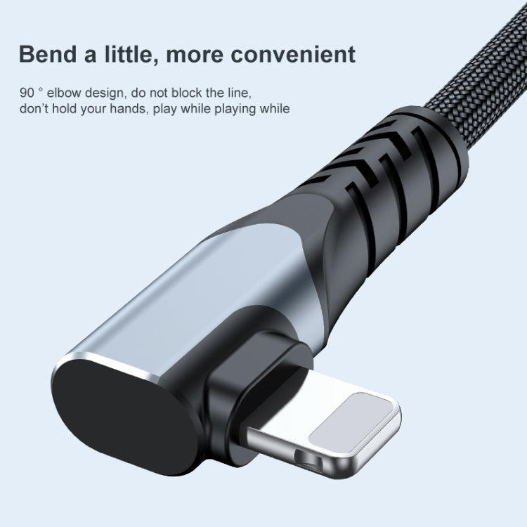 Câble de données ADC-009 20 W USB-C/Type-C vers double coude 8 broches, 0,4 m, 1 m, 2 m
