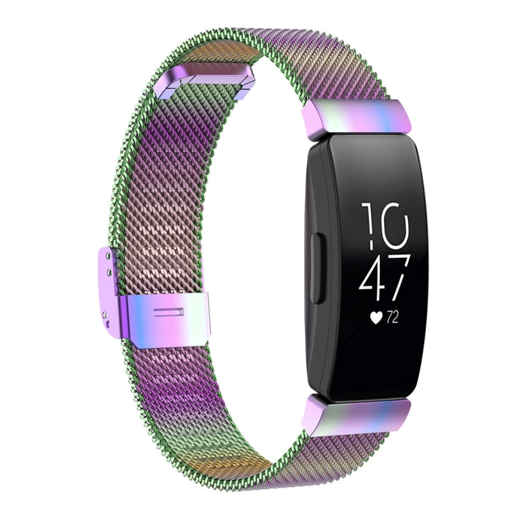 Stainless Steel Metal Mesh Wrist Strap Watch Band for Fitbit Inspire / Inspire HR / Ace 2, Size: L