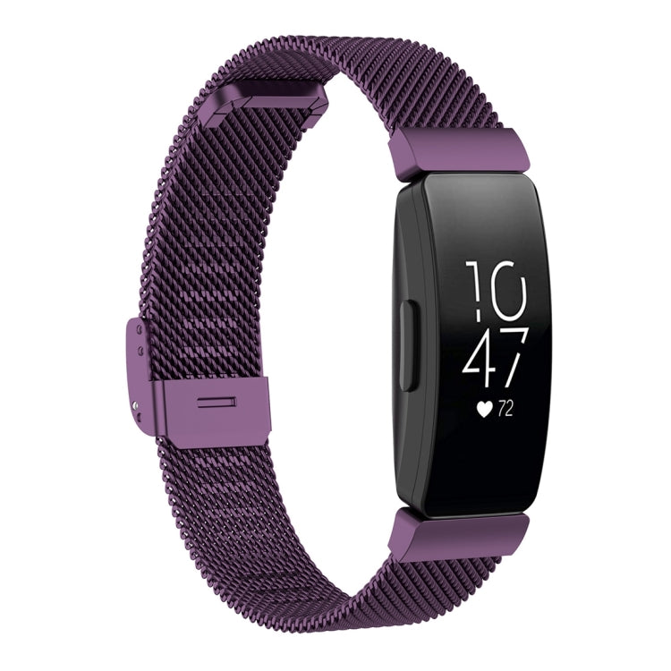 Stainless Steel Metal Mesh Wrist Strap Watch Band for Fitbit Inspire / Inspire HR / Ace 2, Size: L