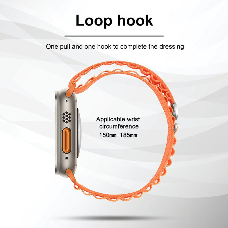 Silver Buckle Nylon Watch Band, For Apple Watch Ultra 49mm / Series 8&7 45mm / SE 2&6&SE&5&4 44mm, For Apple Watch Series 8&7 41mm / SE 2&6&SE&5&4 40mm / 3&2&1 38mm