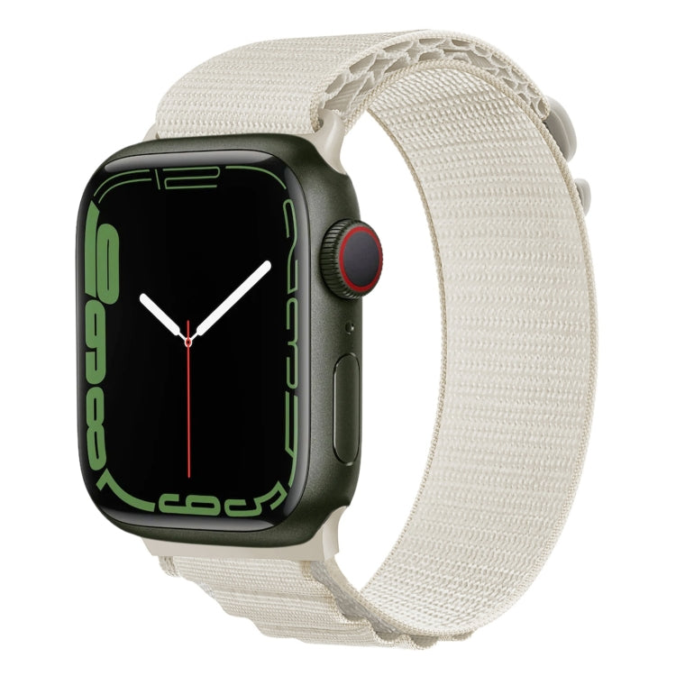 Silver Buckle Nylon Watch Band, For Apple Watch Ultra 49mm / Series 8&7 45mm / SE 2&6&SE&5&4 44mm, For Apple Watch Series 8&7 41mm / SE 2&6&SE&5&4 40mm / 3&2&1 38mm