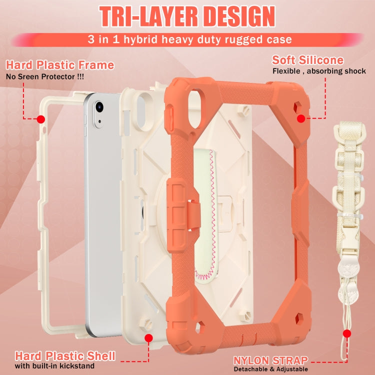 Étui de protection antichoc en silicone et PC pour tablette, motif robot contrasté, pour iPad 10e génération 10.9 2022