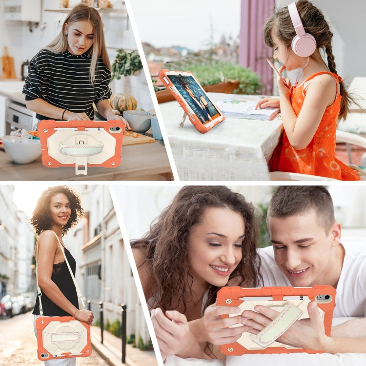 Étui de protection antichoc en silicone et PC pour tablette, motif robot contrasté, pour iPad 10e génération 10.9 2022