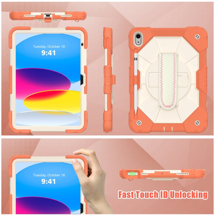 Étui de protection antichoc en silicone et PC pour tablette, motif robot contrasté, pour iPad 10e génération 10.9 2022