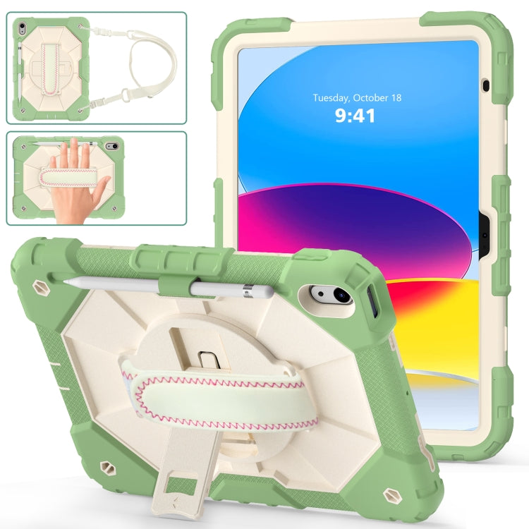 Étui de protection antichoc en silicone et PC pour tablette, motif robot contrasté, pour iPad 10e génération 10.9 2022