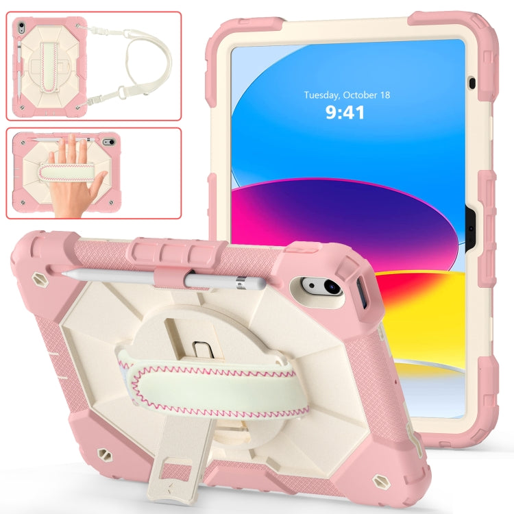 Étui de protection antichoc en silicone et PC pour tablette, motif robot contrasté, pour iPad 10e génération 10.9 2022