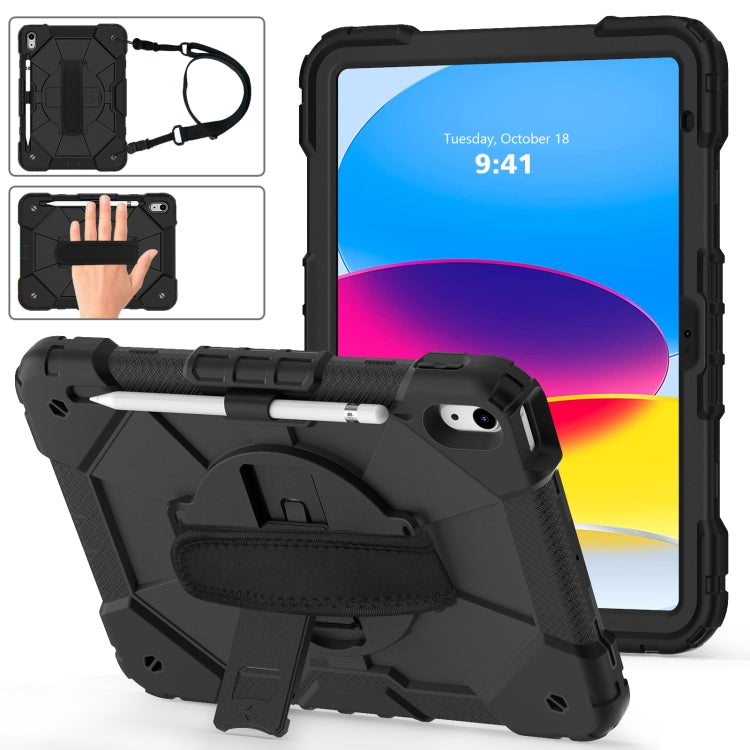 Étui de protection antichoc en silicone et PC pour tablette, motif robot contrasté, pour iPad 10e génération 10.9 2022